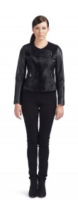 Beth Black Calf Leather Jacket