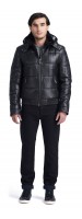 Giorgio Puffer Leather Jacket