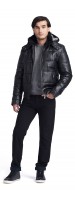 Giorgio Puffer Leather Jacket