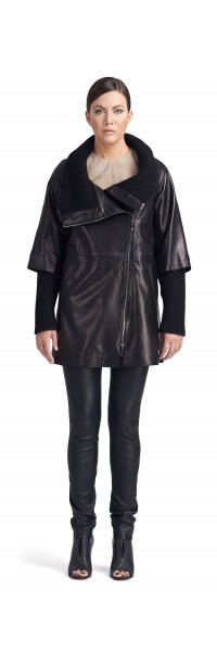 Isabella Black Leather Jacket