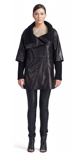 Isabella Black Leather Jacket