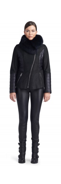 Paige Black Shearling Jacket