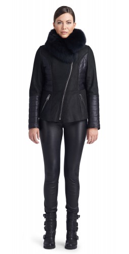 Paige Black Shearling Jacket