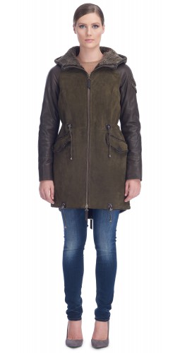 Cestina Army Shearling Coat