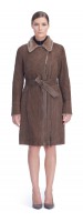 Dina Taupe Shearling Coat