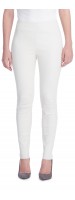 Jana Vanilla Stretch Lambskin Leggings