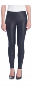 Jana Black Stretch Lambskin Leggings