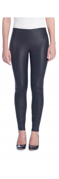 Jana Black Stretch Lambskin Leggings