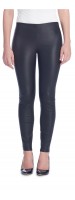 Jana Black Stretch Lambskin Leggings