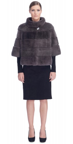 Katerina Charcoal Rex Fur Jacket