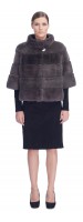 Katerina Charcoal Rex Fur Jacket