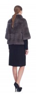 Katerina Charcoal Rex Fur Jacket