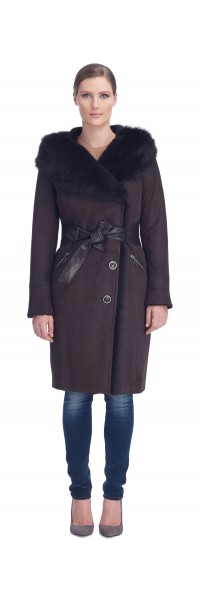 Lea Brown Shearling Coat