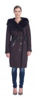 Lea Brown Shearling Coat