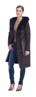 Lea Brown Shearling Coat