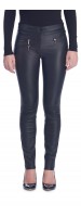 Maggie Black Stretch Leather Pants