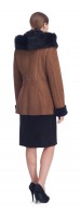 Nadine Tan/Brown Shearling Jacket