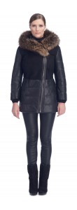 Tonia Black Shearling Jacket