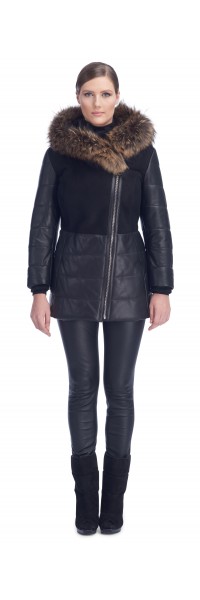 Tonia Black Shearling Jacket