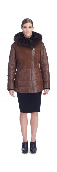 Tonia Tan/Brown Shearling Jacket