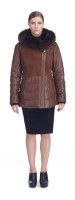 Tonia Tan/Brown Shearling Jacket