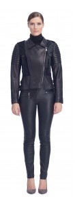 Tori Black Calf/Leather Jacket