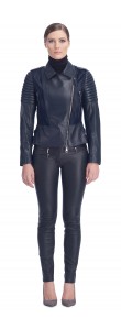 Tori Navy Calf/Leather Jacket