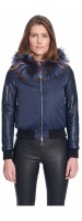 Maura Blue Short Puffy Jacket