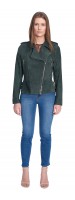 Torina Emerald Suede Perfecto Jacket