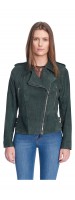 Torina Emerald Suede Perfecto Jacket