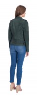 Torina Emerald Suede Perfecto Jacket