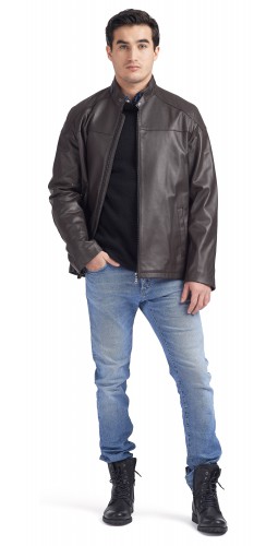 Fernando Brown Moto Jacket