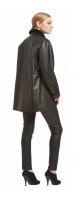 Gia Black Short Stroller Leather Jacket