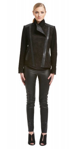 Kate Black Suede/Leather Jacket