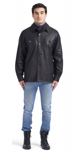 Charlie Eurolite Lambskin Leather Shirt